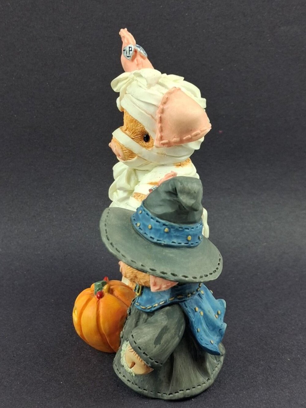 Enesco 1995 & 1998 TLP Figurines Halloween "Frankenswine" & Mummy Pig Set - Picture 10 of 15